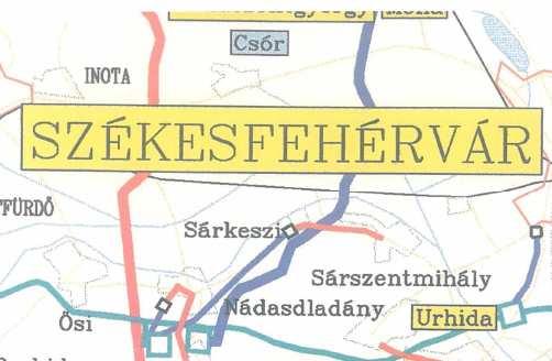 Nagynyomású gázhálózat Közép- és Nagyközép nyomású gázhálózat Változással érintett területek gáz közmű vonatkozásai A szerkezeti változások miatti