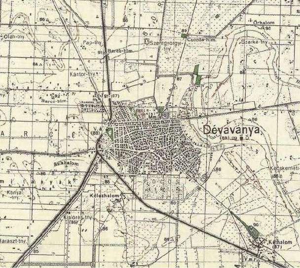 Forrás: www.mapire.eu 1945 után Dévaványát tudatosan visszafejlesztették, nagyközségből községgé minősítették vissza.