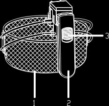 Portare l impugnatura (2) del cestello (1) in posizione orizzontale fino al suo completo bloccaggio (vedere la fig. 2). Estrarre il cestello dalla vasca (11). 3.