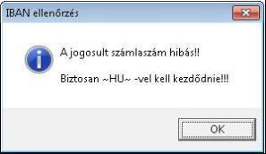 Az OK gombra kattintva továbbléphet, és szükség szerint módosíthatja a pénzforgalmi jelzőszámot.