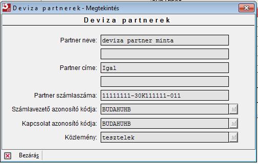 A Módosítás ikonra kattintva van lehetősége a már megadott adatokat módosítani.
