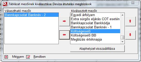 Az összes adat megjelenítése esetén az ablakban az alábbi adatok láthatóak: visszavonás állapota: A megbízás visszavonásának állapota, amely időben előre haladva más és más értéket vehet fel a