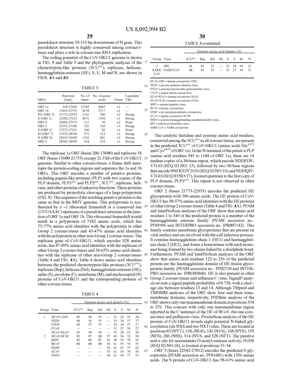 29 pseudoknot structure 59-119 bp downstream of N gene. This pseudoknot structure is highly conserved among coronaviruses and plays a role in coronavirus RNA replication.