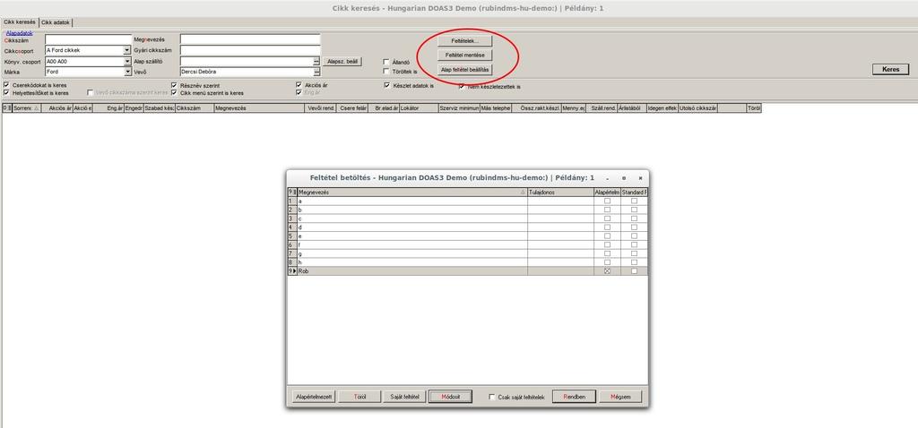 1.4. Raktár modul / Stock Hibajavítás / Bugfixes 1.4.1. Telepközi rendelés nyomtatása (bf_site_order_error) Egyes rendszerekben a telepközi rendelés nyomtatása programhiba miatt nem történt meg.