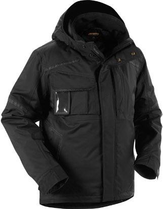 szellőző szél- és vízálló téli kabát. A Mesh bélés jobb szellőzést biztosít a hátnál, a vállnál és a gallérnál.