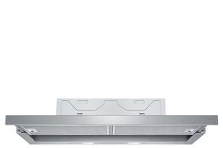 37 Páraelszívók 90 LED JD 39AE50 Teleszkópos páraelszívó Nemesacél jával burtéses jelzővel 60 cm vagy 90 cm széles felső szekrénybe építhető Teleszkópos kihúzósín, a konyhabútorgyártó eredeti