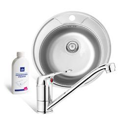 ZQZ7103 / ZQZ1103 / ZQZS103 Gránit mosogatótálca, fekete, homokbézs, vanília-pezsgő és szürke színben, 1 szögletes medence, 3,5 lefolyó, dugóemelő, rögzítőkarmok, tömítőszalag, méret: