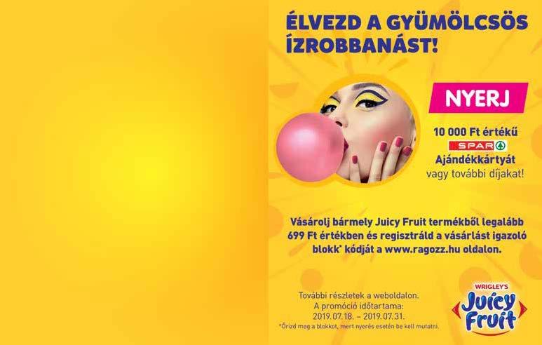 KÁVÉ, ÉDESSÉG, SNACK JUICY FRUIT 35 g 215 JUICY FRUIT