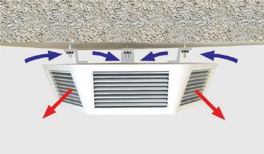 TOPWING LÉGFŰTŐ-HŰTŐ KÉSZÜLÉKEK ALKALMAZÁSI LEHETŐSÉGEK A termoventilátor modern, harmonikus megjelenése kitűnően illeszkedik kiállítótermek, üzletek, szupermarketek belső