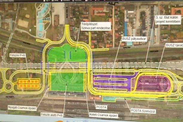 7. ábra Miskolc IMCS Kandó tér 2 lehetséges műszaki tartalommal valósulhat meg a projekt: 1-es változat, melyben külön projektként épül a 3. sz.