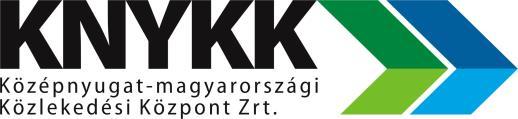 2800 Tatabánya, Csaba u. 19. * www.knykk.hu A KNYKK Középnyugat-magyarországi Közlekedési Központ Zrt.
