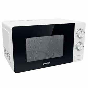 19990 GORENJE MO17E1W MIKROHULLÁMÚ SÜTŐ 700 W, űrtartalom: 17 l, fehér 49