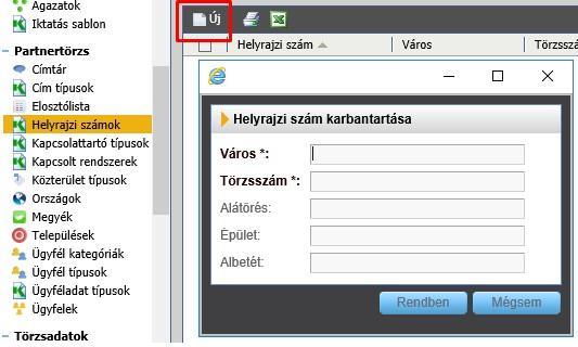 gombra, melynek hatására a felületen betöltődnek az elosztólista partnerei, melyeket a bal egérgombbal kijelölve címzettként jelölhetünk meg az iktatott iratnál.