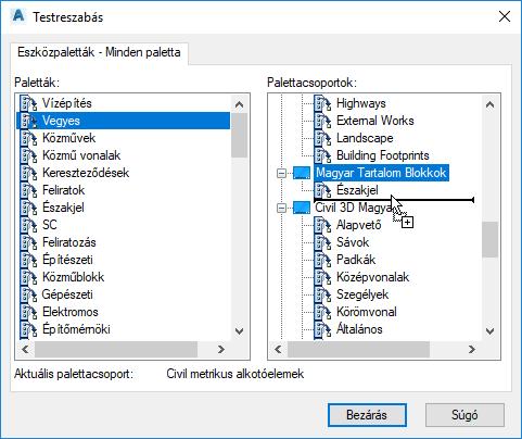 6.Importáljuk be a Paletta csoport mappából a Palettacsoport.xpg fájlt.