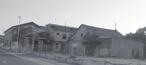 A lebontott villanygyári épületek a Flandorffer