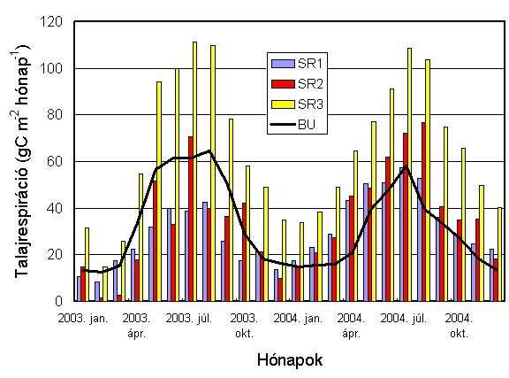 a BU bottom-up és a top-down módszerekkel kapott eredmények között: mindkét évben a 2 modelltípussal kapott eredmények egymással ellentétesek.