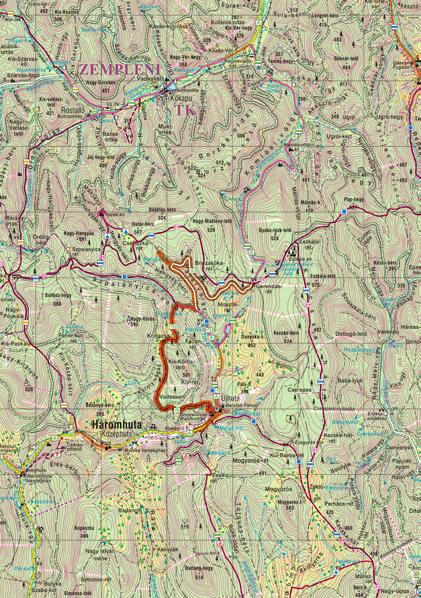 5. nap GERENDÁS-RÉT - ÚJHUTATÚRA Útvonal: Gerendás-rét Kotliszka-rét Újhuta Táborhelyváltás Napi útvonalhossz: 7,4 km Napi szintemelkedés/lejtés: 235 m/370 m A Gerendás-rétet délnyugati