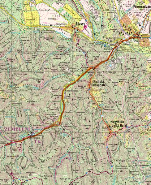 1. nap PÁLHÁZA ROSTALLÓ Útvonal: Pálháza Rostalló Napi útvonalhossz: 9,1 km kisvasúttal és 0,5 km