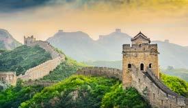 KÍNA ÓRIÁS KÍNAI KÖRÚT 4 KIVÉTELES ÉLMÉNY AZ UTAZÁSON: Tiltott Város és Olimpiai helyszínek Pekingben Kelet mesés kapui: Shanghai, Hong-Kong, Makao 2300 éves kincsek: a Nagy fal és az Agyaghadsereg