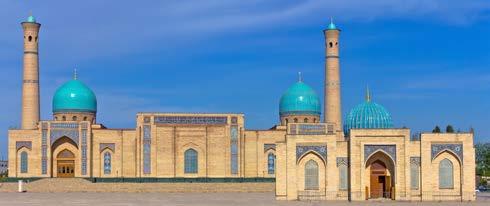 ÜZBEGISZTÁN A SELYEMÚT BIRODALMA, ÜZBEGISZTÁN MECSET TASHKENTBEN Khiva Chimgan Tashkent Bukhara Szamarkand A mesés Kelet ékköve, Szamarkand Nagy Sándor nyomában Több ezer éves városok, műemlékek