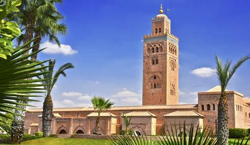 MAROKKÓ MAROKKÓ MESÉS KINCSEI MARRAKESH, ARAB TORONY Casablanca Rabat Fes Marrakesh Beni Mellal A keleti karavánutak nyomában Soukok színes kavalkádja, fűszerillata Casablanca, a filmből is ismert