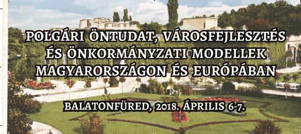 Előadók: András István, Balatonfüred város főépítésze Körmendy Imre, Szent István Egyetem Településépítészeti Tanszék, a Magyar Urbanisztikai Társaság elnöke Wesselényi-Garay Andor, Budapesti