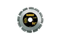ÉPÍTŐANYAGOK / BETON Cikkszám Átmérő mm Furatméret mm Szegmens magasság mm Szegmens vastagság mm DT3740-XJ 115 22.2 7.5 2 1 1 5035048058374 DT3741-XJ 125 22.2 7.5 2 1 1 5035048058381 DT3742-XJ 180 22.
