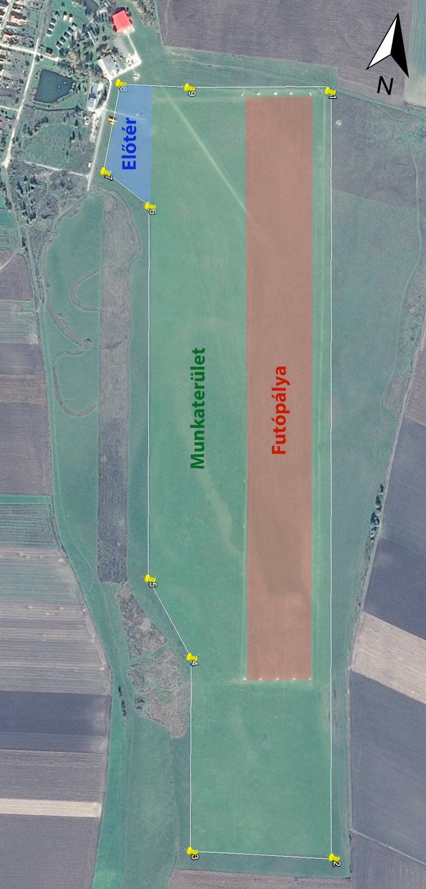 4.3. Munkaterület, futópálya, előtér (Working area, runway,