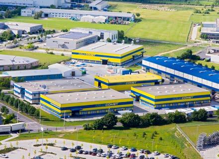 ÉVES gyártási tapasztalat Az Aquacomet üzemei - Győr, Magyarország 150 Szakképzett munkatárs 4 alumínium