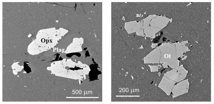 184 Fig. 6.: Back-acattered elektron image photos of C3 type obsidian aggregates 6. ábra: Aggregátumok a kárpáti 3 obszidiánban (visszaszórt elektronkép) Fig. 7.