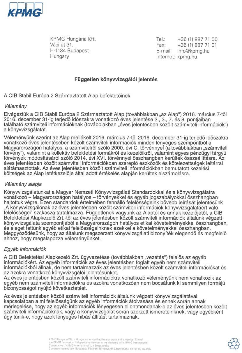 10. Az Alapra vonatkozó