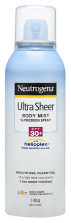 NEUTROGENA SUN CARE Size EAN MOQ 27303038