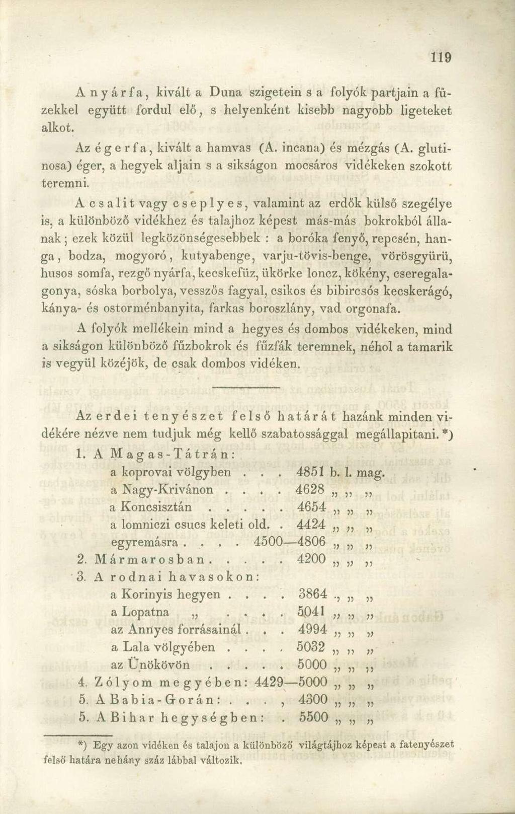 A nyárfa, kiválta Duna szigetein s a folyók partjain a füzekkel együtt fordul elő, s helyenként kisebb nagyobb ligeteket alkot. Az ége rfa, kivált a hamvas (A. incana) és mézgás (A.