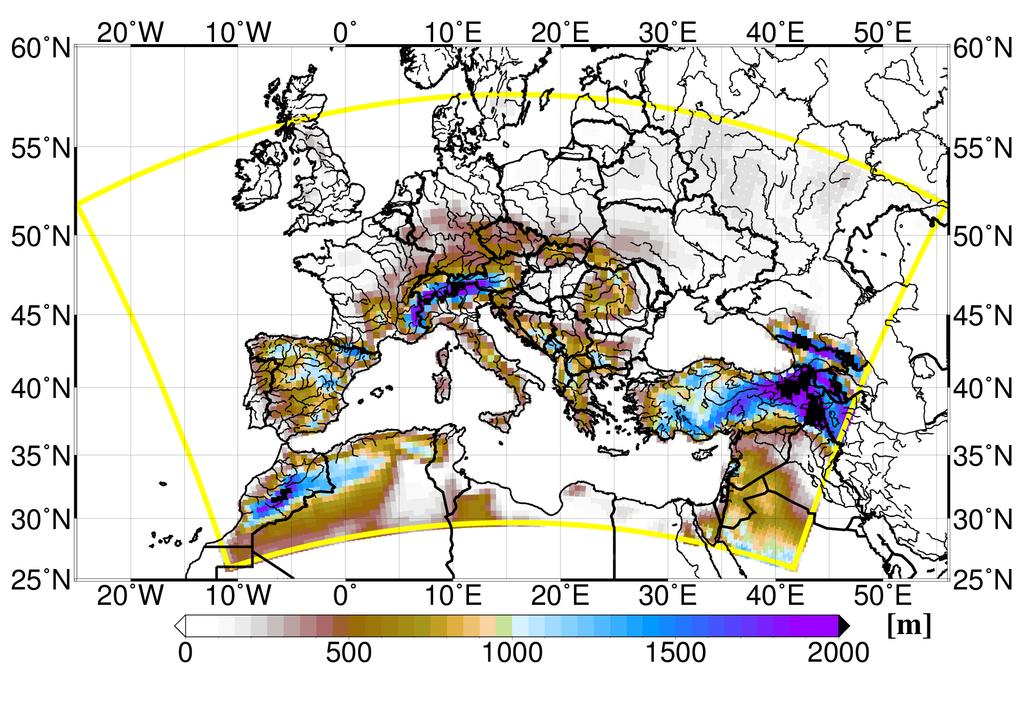 3.2. Alkalmazott beállítások Kísérleteinket a WRF-ARW modell 3.8-as verziójával végeztük el.