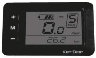 KD21C LCD KIJELZŐ A számítógép be van építve, a kijelző a kormány bal oldalán van. 1. Funkció 1.1 Turning on / off 1.2 Tartsa lenyomva az M gombot 2 másodpercig a ki/bekapcsoláshoz.