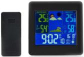 időjáráselőrejelzés, óra, hálózati adapterrel, fekete vagy fehér 5.