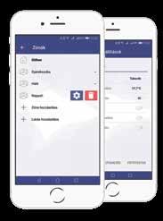 ZÓNÁK Több fűtőpanel használata esetén azokat zónákba rendezhetjük, így a mi döntésünk, hogy hány panelt és melyik helyiségekben szeretnénk együtt vezérelni.