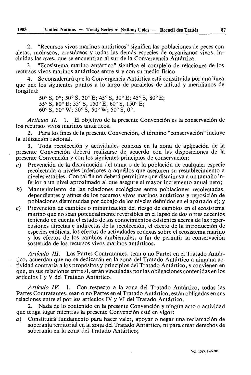 1983 United Nations Treaty Series Nations Unies Recueil des Traités 87 2.