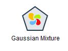 GMM GAUSSIAN MIXTURE NODE K-Meanshez hasonló, interációs klaszterező eljárás Valószínűségi