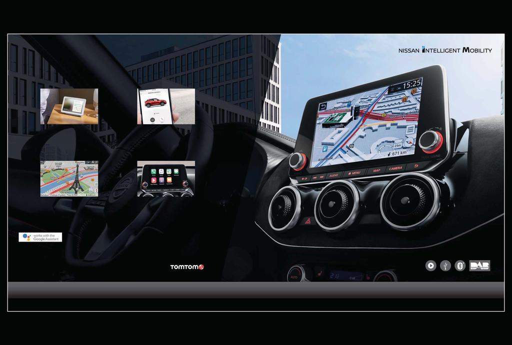 INTELLIGENS. INTUITÍV. TÁJÉKOZOTT. Autójába ülve telefonja csatlakoztatását követően az Apple CarPlay vagy Android Auto rendszernek köszönhetően azonnal megszokott alkalmazásait használhatja.