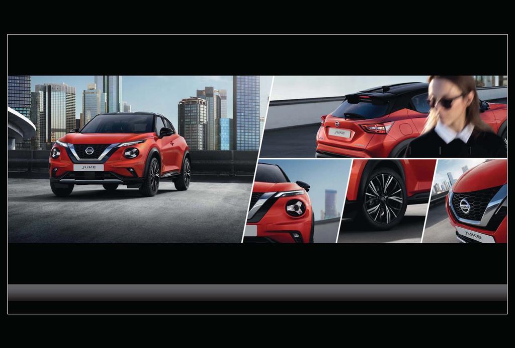 LED fényszórók LED hátsó lámpák Merész megjelenés "Lebegő" tető KERÜLJÖN A KÖZÉPPONTBA A Nissan JUKE külső megjelenésének minden részlete vonzza a tekinteteket.
