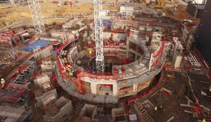 komponensek érkezése 2016 2021: Tokamak épület