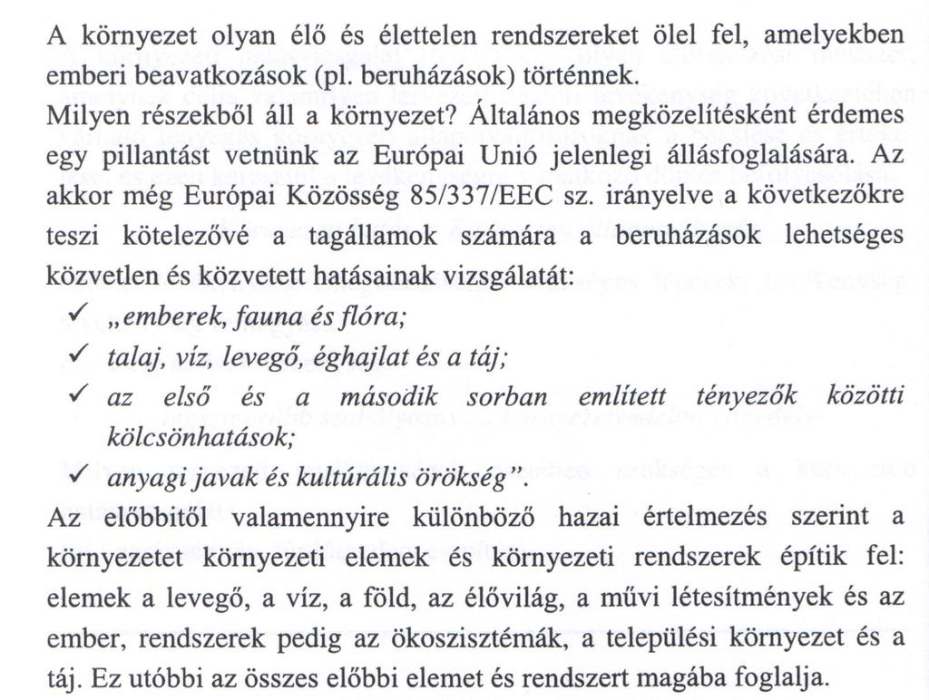Környezet