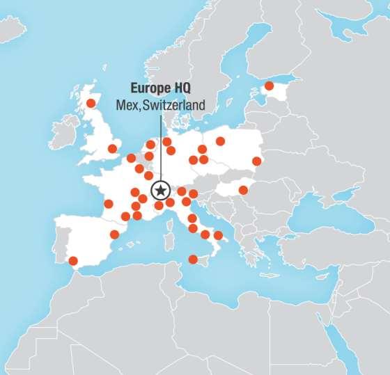 EURÓPA 34 7,800 Plants Employees
