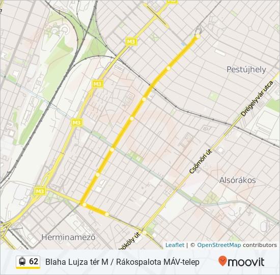 Útirány: Rákospalota, Máv-Telep 33 megálló Blaha Lujza Tér M (Népszínház Utca) 17 Népszínház utca, Budapest Ii.