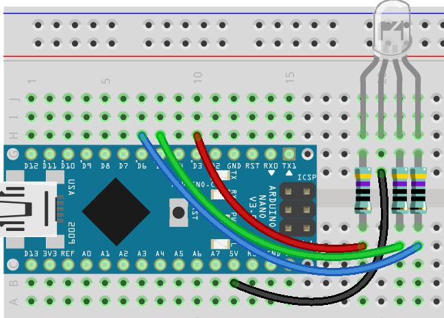 Arduino, MiniPirate, RGB LED Folyatassuk az ismerkedést a MiniPirate segítségéfel!