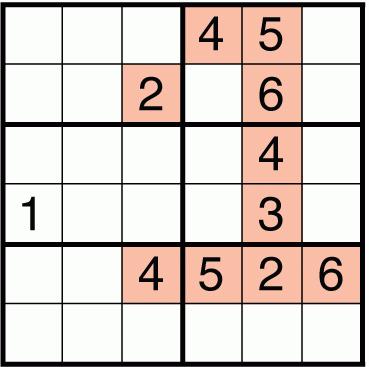 MINI-SUDOKU VÁLTÓ (60 PONT) Az alábbi hat