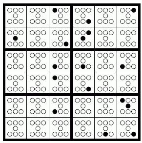 ) 70 PONT 70 PONT DOMINÓ SUDOKU (60 PONT) A szokásos 6x6-os Sudoku szabályai mellett a számokat