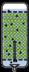 töltött ágy [packed bed]