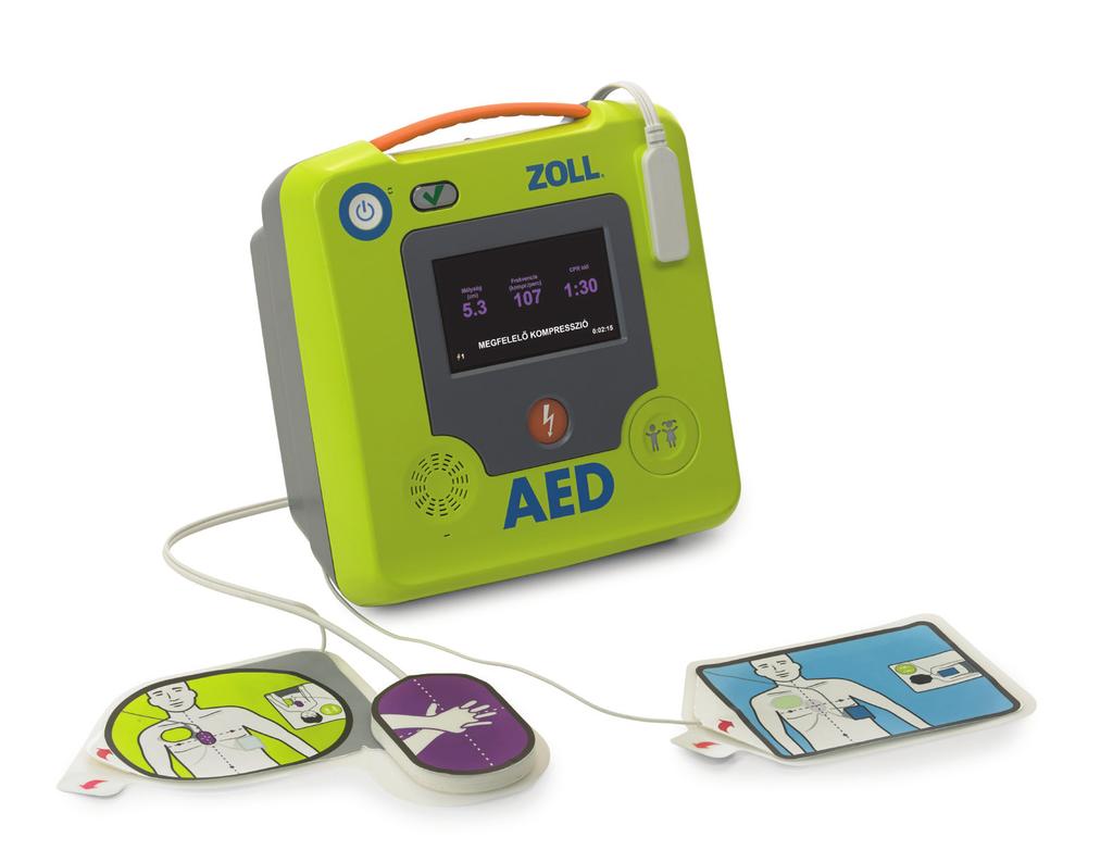 Túl az AED Plus-on A ZOLL 2002-ben megkezdte az AED Plus defibrillátor forgalmazását, melynek Real CPR Help funkciója valós idejű visszajelzést nyújt